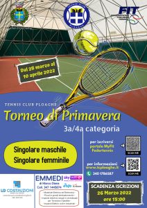 Scopri di più sull'articolo Dal 28 marzo al 10 aprile TORNEO 3a/4a a Ploaghe